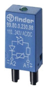 Plug-in-modul med LED 10 st Finder 99.80.0.024.59 N/A Bulk