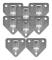 8 st Väggmonterade Brandsläckare Krokar Tungt Brandsläckare Fäste Hållare Som Visas 6.2X6.2cm 6.2X6.2cm As Shown