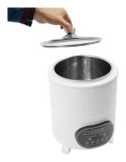 Yoghurtmaskin - Kommersiell fermenteringsmaskin - 8L 400W - 304 rostfritt stål - Tids- och temperaturkontroll - 220V EU-kontakt - Vit