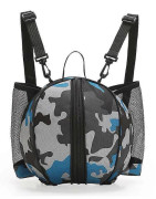Vattentät basketväska justerbar enkel axelrem fotboll volleyboll handväska bollväska hållare R Camouflage Blue