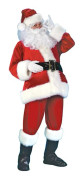 Jultomtedräkt 7 delar Komplett julutklädningsdräkt för vuxna Cosplay tomtedräkt plus santa plus santa xl puls (180-195cm)