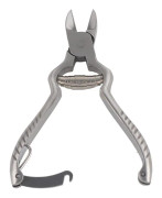 Stainless Steel Toenail Nippers Manicure Clippers Foot Care Cutter with Barrel Spring Design