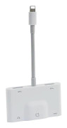 Lightning till Rj45 Ethernet Lan Trådbunden Nätverksadapter 5 i 1 Usb Otg Lan Rj45 Ethernet 3.5mm Höghastighetsomvandlare