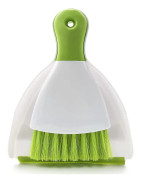 Small Dustpan and Brush Set, Mini Dustpan and Brush, Small Dustpan and Brush Set for Home Cleaning, Sofa, Desk, Guinea Pig Cage, Cat Litter Etc. Grayish