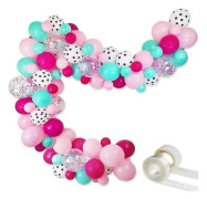 88-pack Överraskningsfest Ballonger Girlangbåge Kit Rosa Röd Rosa Blå Vit Prickig Latexballonger Konfettiballong Girlang