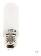 2x Jdd Typ 250w 220-240v E27 Frostat Halogenlampa Modellampa Rör-yux
