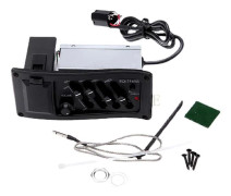 Piezo gitarrpickup med 4-bands förförstärkare, equalizer och stämapparat för akustisk elgitarr, enkel installation tonkontroll