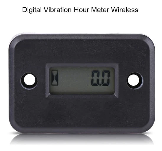 Digital Vibration Hour Meter Wireless for Vibrating Machine Motorcycle ATV Boat Marine