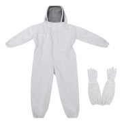 【2F】Bomullsskyddsdräkt för biodling, biodlarkläder, mask, hatt, jacka, skyddsdräkt för biodling, biodlingsutrustning, biodling