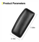 2-pack knäskydd för bil, mjuk dyna för knä, ben och armbåge i bilens mittkonsol, elastisk lårstödkudde, biltillbehör (svart)
