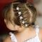10 st Mini Hårspännen med Vita Blommor och Strass - Dekorativa Hårspännen för Bröllop