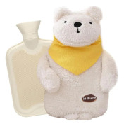 Varmvattenflaska med djurmotiv, varmvattenflaska med mjukt plyschöverdrag, varmvattenflaska, varmvattenflaska i gummi, varmvattenflaska White Bear White Bear