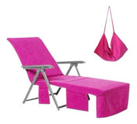 Överdrag till solstol Mikrofiber Strandhandduk Pool Solstol Överdrag