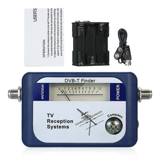 DVB-T Professionell TV-antenn Sökare Digital Antenn Marksänd Signalmätare Pekare TV-satellitmottagare