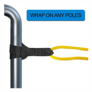 Swim Resistance Band with Foot Buckles and Elastic Rope for Training, Yellow