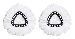2-pack ersättningsmopphuvuden kompatibla med mopp, mikrofiber