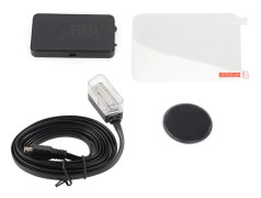 A200 HUD Universal 3.5in Bil Head Up Display Hastighetsmätare ODB2 Vindrute Projektion