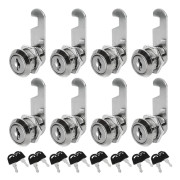 8-pack Universal Brevlåslås, 30 mm Metallskåpslås, Zink