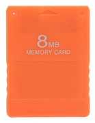 För PS2 8MB minneskort Plug and Play FMCB1.966 Höghastighets spelminneskorttillbehör Orange