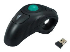 2.4G Trådlös Luftmus Ergonomisk Trackball Handhållen Fingermus USB Optisk Trackballmus