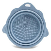 Silikon Sminkborste Rengörare Kosmetisk Borstmatta Ren Borstrengöringsplatta Plats SMINKBUBBLA Rengöring Blue