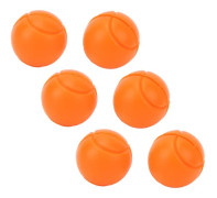 6 st Tennisracket Dämpare Silikon Stötdämpare Tennisbollformade Racket Vibrationsdämpare För Utomhussporter Orange
