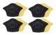Self-adhesive heel patches for shoes - Black