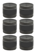 6 st Tennis Racket Grip Tape PU Frostad Anti Skid Svett Absorption Badminton Racket Tape Sport Tillbehör Svart