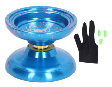 Yoyo av aluminiumlegering för trickentusiaster, Stabil avancerad yoyo med stöttålighet för höghastighetsprogram, Oresponsiv yoyo med konkavt lager