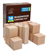 Beaver Craft 18-delat snideriset i lindträ BW18