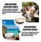Waterproof Round Spa Cover, Outdoor Hot Tub Cover, Waterproof Spa Cover, UV-Resistant Windproof Bathtub Cover for Swimming Pool, Brown, 190x30cm
