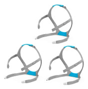 3-pack F30 CPAP Mask Huvudställningsrem Ersättning, CPAP Huvudställning för F30, Justerbart Huvudband, med 6 Klämmor