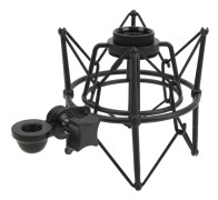 Mikrofon Shock Mount Clip Mic Anti Vibrationshållare för Livestreaming Inspelningsstudio Svart