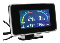 LCD Digital Oljetrycksmätare för Bil Digital Display Sensor Instrumentpanel Voltmeter Vattentemperaturmätare