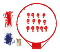 Basketbollkorg för inom- och utomhusbruk diameter 32/45CM basketbollkorg med nät och skruvar