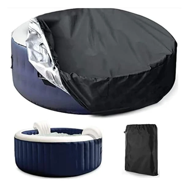 Round Spa Cover, 210cm x 30cm, Waterproof & UV Protective for Outdoor Pools