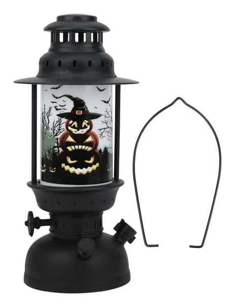 Halloweenlykta Handhållen Hänge Halloweenfest Dekoration Flamlampa (B Stil Halloweenlykta)