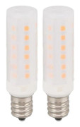 2 st E12 LED majslampor 2W 120V LED-lampor 36LEDs Varmgult ljus med imiterad låga