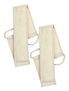 Loofah ryggskrubbsvamp, Loofahsvamp, Dusch, Bad, Skrubb, Massage och Kroppsvård med Naturliga och Biologiskt Nedbrytbara Ämnen, Massagebälte, Rygg B