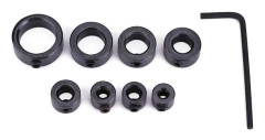 8st/set 3~16mm Borrdjup Stoppkrage Sortimentset med Sexkantsnyckel Träbearbetningsverktyg