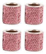 4 st Bilsätets nackstöd krage, Rhinestones nackstöd krage, Bilinredning dekoration (Rosa)