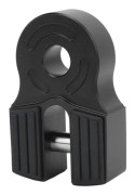 Winch Shackle Mount 30000lbs Loading Iron Pin Rubber Protector Universal for ATV Pickup Soft Shackle D Ring Black
