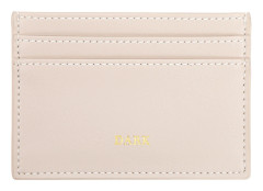 DARK Leather Card Holder Nappa Sand