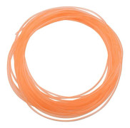 Orange Slät PU Polyuretan Rund Rem för Drivtransmission (2mm*10m)