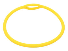 Silikonregulatorhalsband Dykarregulatorhalsbandshållare Dyktillbehör Gul 62CM-FX-0.1