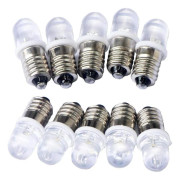 10 st E10 12V Spot LED-lampor Varmvitt