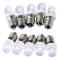 10 st E10 12V LED-spotlights Varmvit