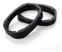 Hiou 2pcs Universal 6 X 9 Inch Beveled Car Speaker Spacer Adapter Refit Sound Mat H`