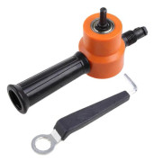 Adjustable Sheet Metal Shear Drill Attachment Used for Cutting Sawing Metal Orange Orange