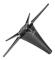LD217 Portable Clarinet Stand Foldable Flute Holder Musical Instrument Placement Stand